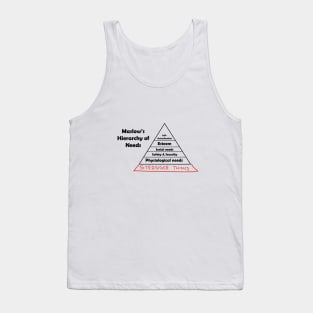 Maslow's Hierarchy of Stranger Things Tank Top